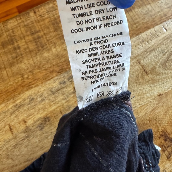 Ramy Brook Olivia Metallic Stripe Strapless tube top cotton beach Cover Up NWT - Picture 10 of 10